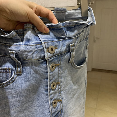 Jeans Skinny Talle Alto Cropped para Mujer - Image 9