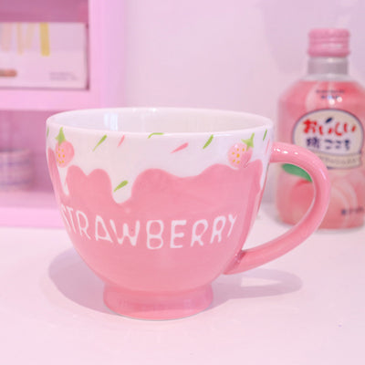 Vaso Térmico Fresa 3D con Diseño Relieve - Strawberry Milk Girl - Image 13
