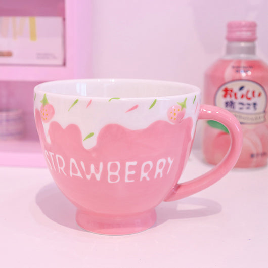 Vaso Térmico Fresa 3D con Diseño Relieve - Strawberry Milk Girl - Image 13