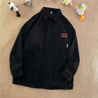 Chamarra Oversize Retro Americana Unisex para Parejas - Estilo Boyfriend - Image 2