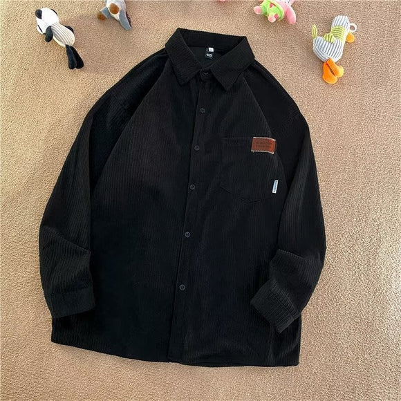 Chamarra Oversize Retro Americana Unisex para Parejas - Estilo Boyfriend
