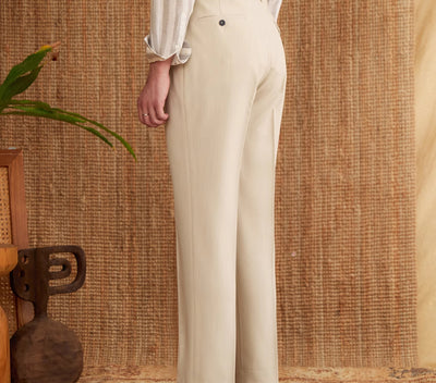 Pantalón Recto Cintura Alta Estilo Italiano - Image 18