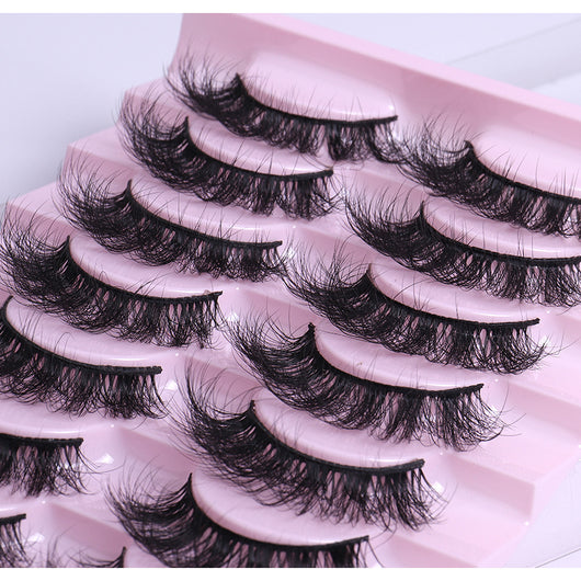 10 Pares de Pestañas Rizadas Naturales Voluminosas - Image 2