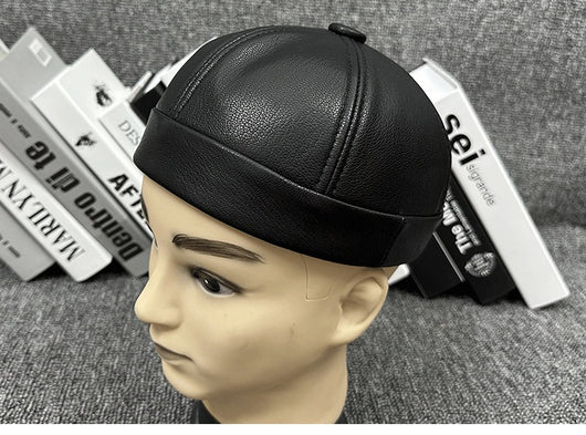 Gorro de Cuero Oveja Abovedado para Otoño e Invierno - Image 6