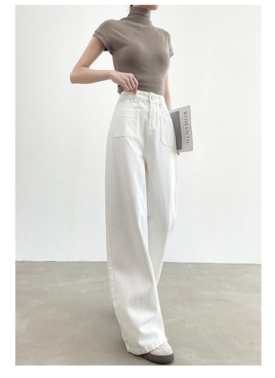 Pantalón Recto Holgado de Cintura Alta con Efecto Adelgazante - Image 16