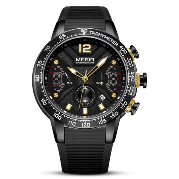 Reloj Deportivo Cronógrafo Sumergible con Movimiento Quartz