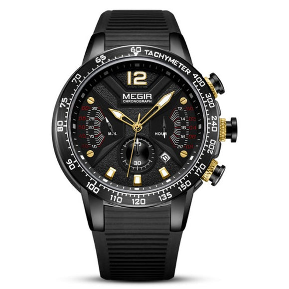 Reloj Deportivo Cronógrafo Sumergible con Movimiento Quartz