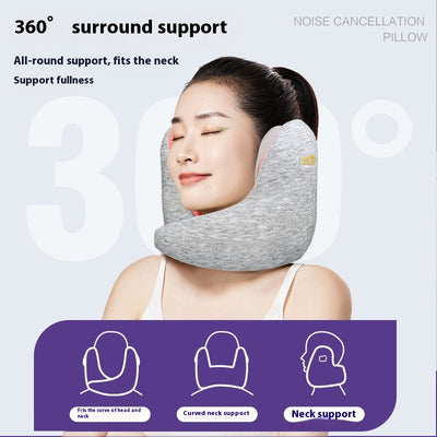 Almohada Cervical de Viaje con Espuma Viscoelástica y Aislamiento de Ruido - Image 3