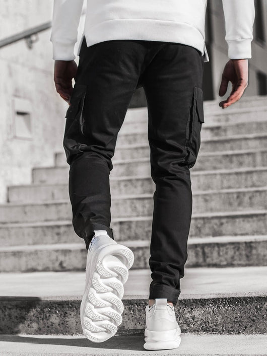 Pantalones de Vestir con Bolsillos Tejidos y Costura Reforzada - Image 14
