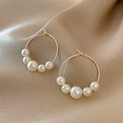 Aretes de Aro Perla Gracia - Tendencia Viral de Influencers