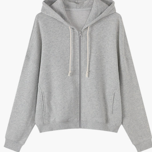 Cardigan con Cierre Relajado y Versátil
