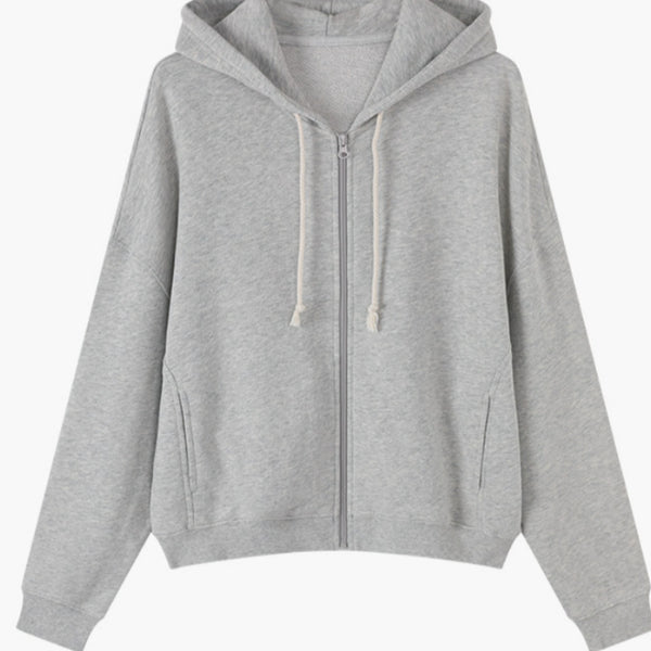 Cardigan con Cierre Relajado y Versátil