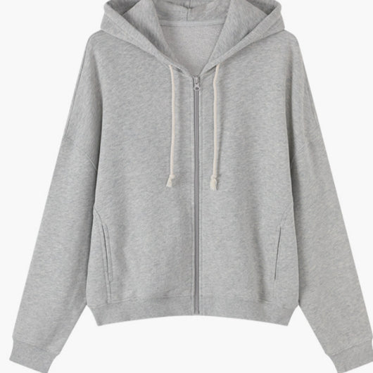 Cardigan con Cierre Relajado y Versátil