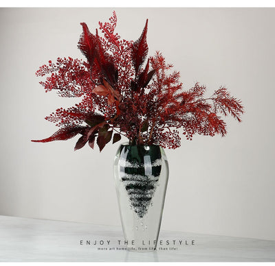 Jarrón de Cristal Elegante con Flores de Burbujas - Decoración Premium para Espacios de Lujo - Image 13
