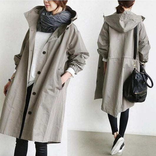 Chamarra Cortaviento Casual para Mujer - Manga Larga Ajustada a la Cintura - Image 6