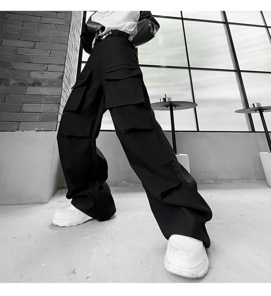 Pantalón Funcional Unisex de Pierna Ancha con Múltiples Bolsillos - Image 29