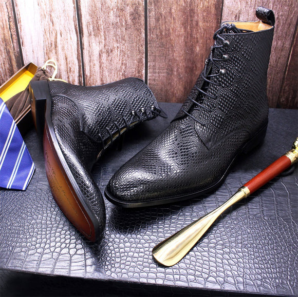 Zapatos de Cuero para Hombre Punta Afilada Elegancia Moderna