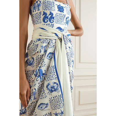 Traje de Baño Estampado Hombros Descubiertos con Tirantes Finos para Mujer - Image 15