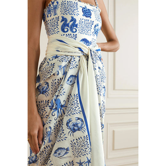 Traje de Baño Estampado Hombros Descubiertos con Tirantes Finos para Mujer - Image 15