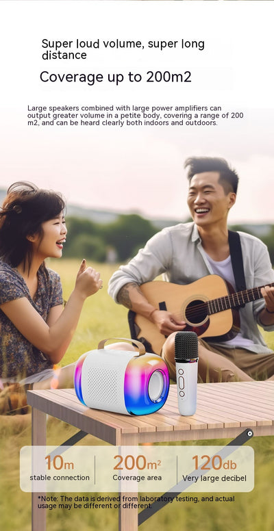 Parlante Karaoke Portátil con Micrófono Integrado y Bluetooth - Image 27