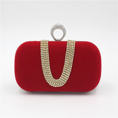 Bolso de Noche Terciopelo Diamante - Clutch Elegante para Novia - Image 13