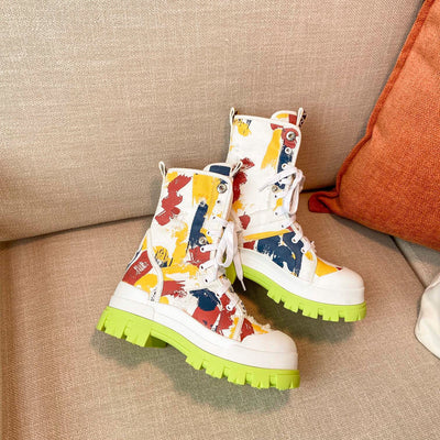 Botas de Lona con Estilo Graffiti - Image 11