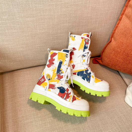 Botas de Lona con Estilo Graffiti - Image 11