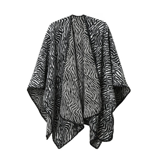 Chal Zebra Cálido de Largo Medio para Invierno - Image 5