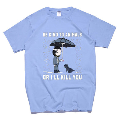 Playera Negra Keanu Reeves - Sé Amable con los Animales - Image 6