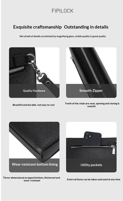 Billetera Inteligente de Cuero Sintético con Huella Dactilar para Hombre - Image 7