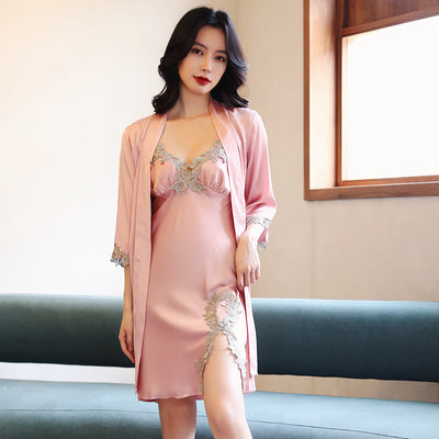 Pijama Sexy de Primavera y Otoño para Mujer - Conjunto de Dos Piezas con Tirantes - Image 22
