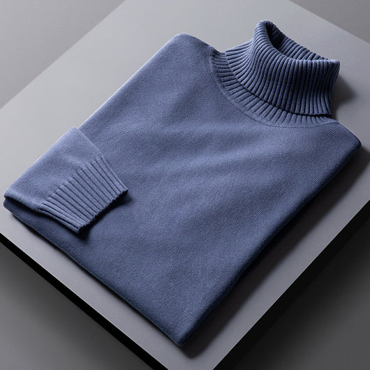 Suéter de Cuello Alto Hombre con Solapas - Diseño Moderno y Cálido - Image 6