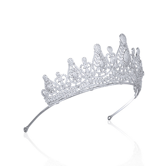 Diadema de Novia con Coronita de Circonitas - Image 19