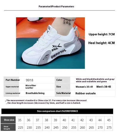 Zapatillas Deportivas Blancas de Pareja - Comodidad y Estilo Casual - Image 9
