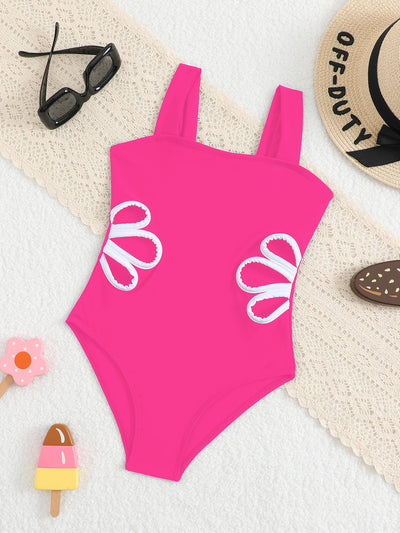 Traje de Baño Niña Enterizo con Detalles Calados - Image 5