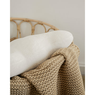 Almohada Decorativa Geométrica de Peluche Crema Premium - Image 8