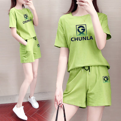 Conjunto Deportivo de Algodón Puro - Shorts y Playera Casual - Image 11