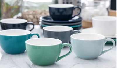 Juego de Tazas Espresso Porcelana Estilo Americano - Image 11