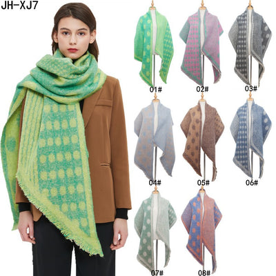 Bufanda Circular Térmica para Mujer - Cuello Cálido Otoño Invierno con Diseño Jacquard