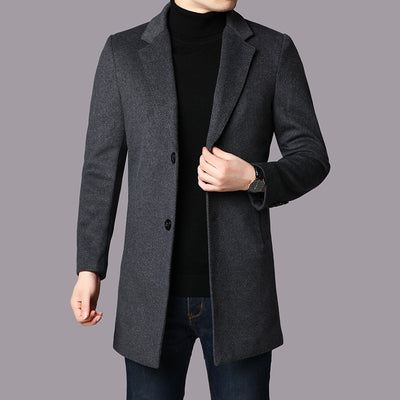 Chaqueta de Lana para Hombre con Solapa Clásica - Image 7