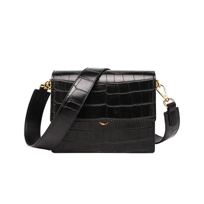 Bolso Mensajero de Cuero Texturizado con Diseño Moderno - Image 3