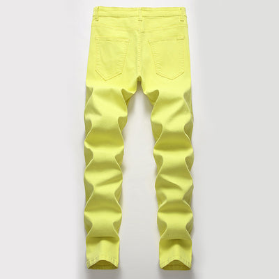 Pantalones Vaqueros Elásticos Casuales Estilo Europeo y Americano para Hombre - Image 19