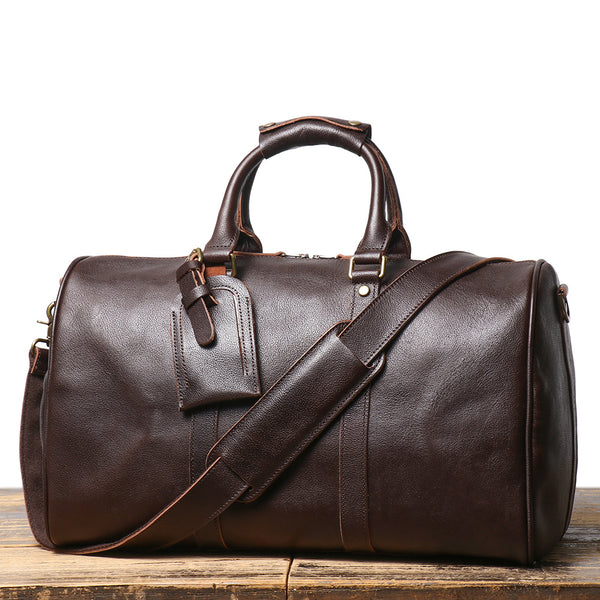 Bolsa Crossbody de Cuero Genuino para Hombre - Gym y Viajes