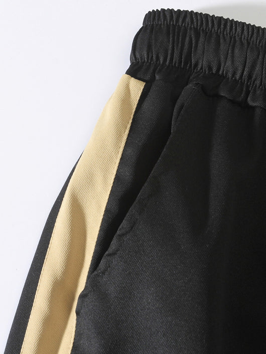 Pantalones Deportivos Casuales de Corte Recto con Costuras Otoñales - Image 15