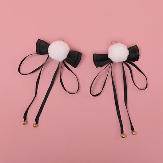 Diadema Blanca con Moño y Campana - Accesorio Adorable - Image 7