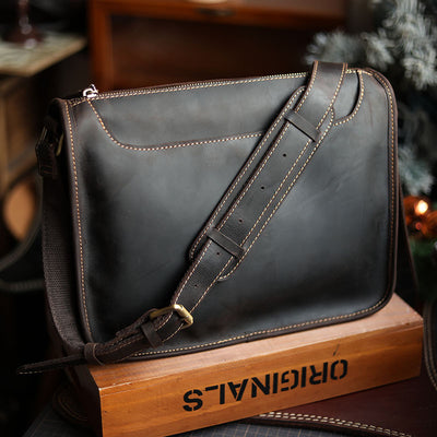 Bolsa Bandolera de Cuero Artesanal para Hombre - Image 20