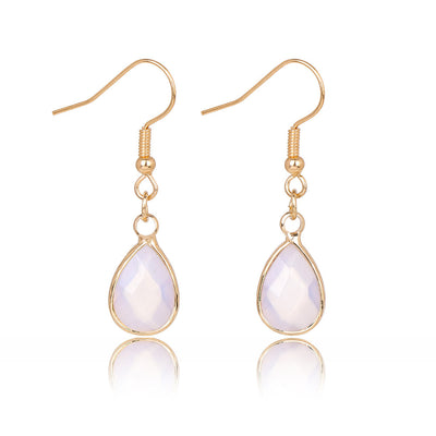 Aretes Colgantes de Piedra Gota de Agua - Diseño Versátil para Mujer - Image 12