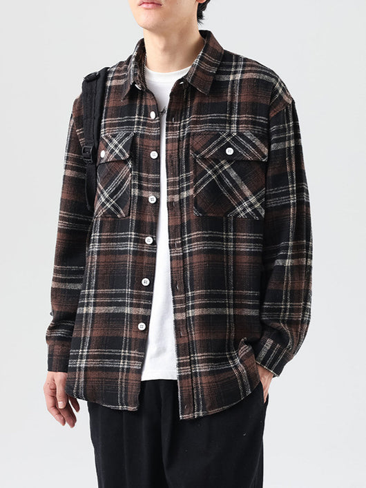 Camisa de Cuadros Manga Larga para Hombre - Image 19