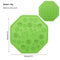 Com Ventosa Octagonal Cães E Gatos Verde