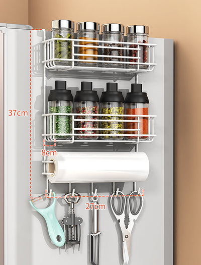 Organizador Lateral para Refrigerador - Almacenamiento Inteligente de Cocina - Image 4